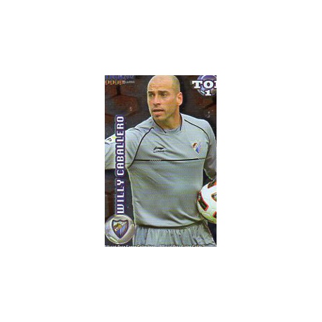 Willy Caballero Top Rojo Málaga 546 Las Fichas de la Liga 2012 Official Quiz Game Collection
