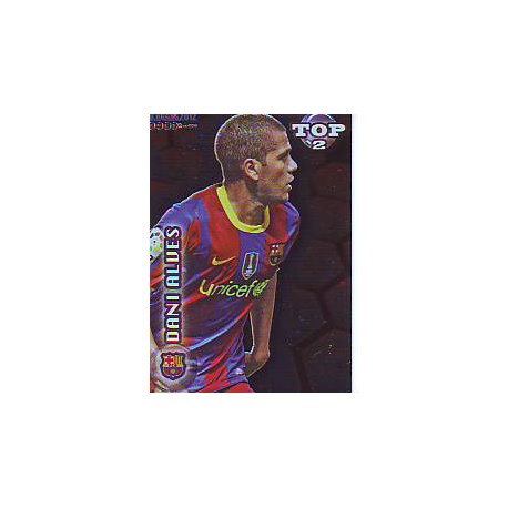 Dani Alves Top Red Barcelona 550 Las Fichas de la Liga 2012 Official Quiz Game Collection