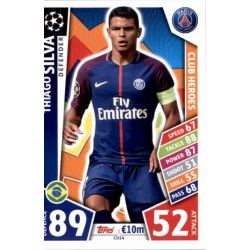 Thiago Silva Club Heroes CH14 Match Attax Champions 2017-18