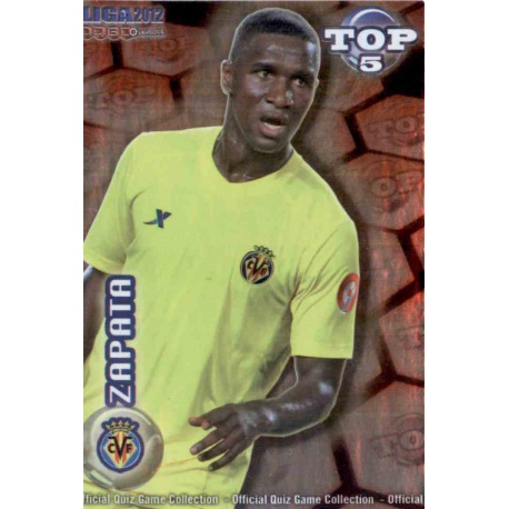 Zapata Top Rojo Villarreal 575 Las Fichas de la Liga 2012 Official Quiz Game Collection