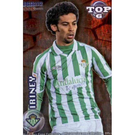 Iriney Top Rojo Betis 593 Las Fichas de la Liga 2012 Official Quiz Game Collection