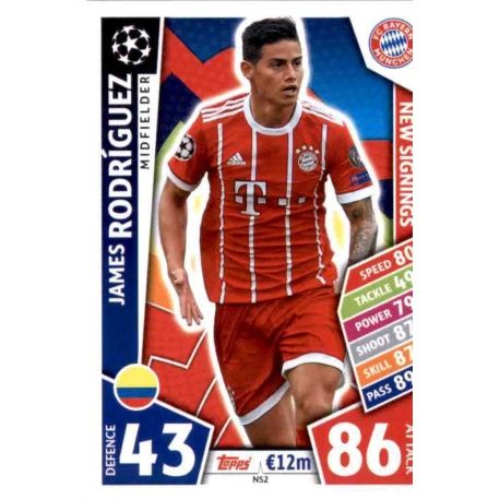 James Rodríguez New Signings NS2 Match Attax Champions 2017-18