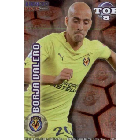 Borja Valero Top Rojo Villarreal 607 Las Fichas de la Liga 2012 Official Quiz Game Collection