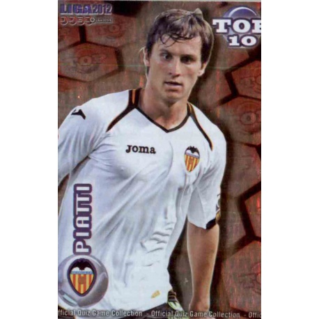 Piatti Top Rojo Valencia 615 Las Fichas de la Liga 2012 Official Quiz Game Collection