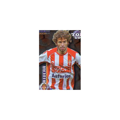 Rivera Top Rojo Sporting Gijón 618 Las Fichas de la Liga 2012 Official Quiz Game Collection