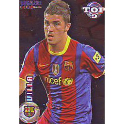 David Villa Top Red Barcelona 622 Las Fichas de la Liga 2012 Official Quiz Game Collection
