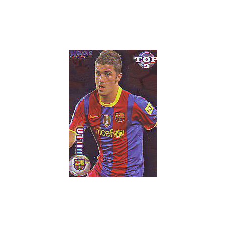 David Villa Top Rojo Barcelona 622 Las Fichas de la Liga 2012 Official Quiz Game Collection