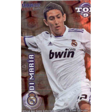 Di María Top Rojo Real Madrid 623 Las Fichas de la Liga 2012 Official Quiz Game Collection