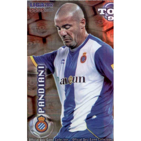 Pandiani Top Rojo Espanyol 625 Las Fichas de la Liga 2012 Official Quiz Game Collection