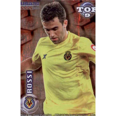 Rossi Top Rojo Villarreal 628 Las Fichas de la Liga 2012 Official Quiz Game Collection