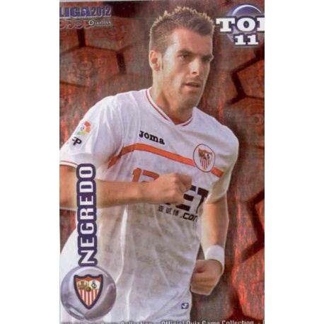 Negredo Top Rojo Sevilla 633 Las Fichas de la Liga 2012 Official Quiz Game Collection