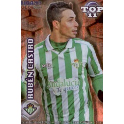 Rubén Castro Top Rojo Betis 638 Las Fichas de la Liga 2012 Official Quiz Game Collection