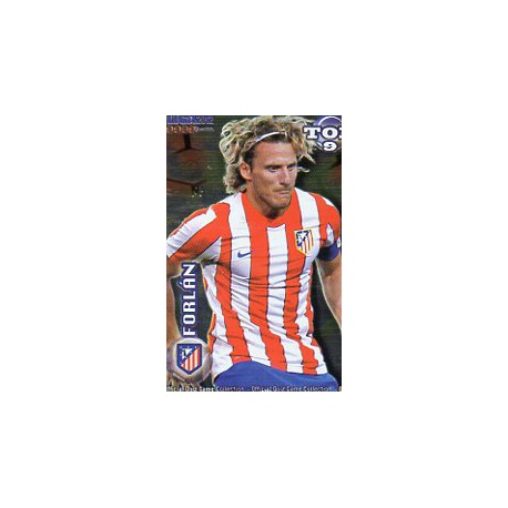 Forlan Top Rojo Baja Atlético Madrid Las Fichas de la Liga 2012 Official Quiz Game Collection