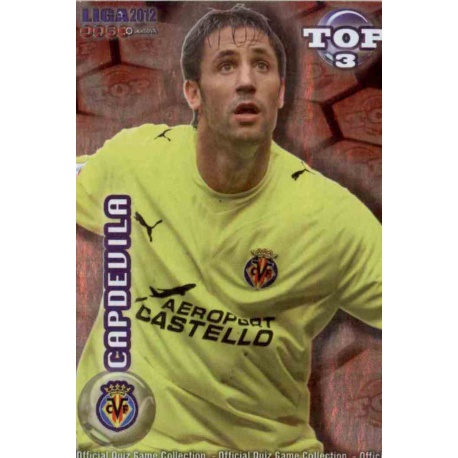 Capdevila Top Rojo Baja Villarreal Las Fichas de la Liga 2012 Official Quiz Game Collection