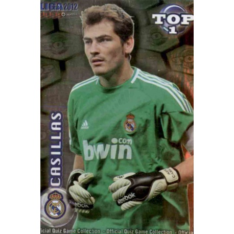 Casillas Top Verde Real Madrid 542 Las Fichas de la Liga 2012 Official Quiz Game Collection