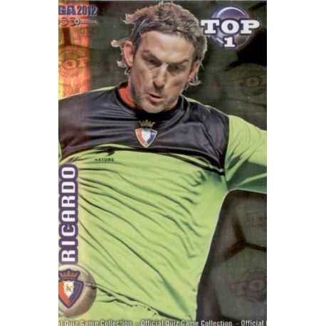 Ricardo Top Verde Osasuna 544 Las Fichas de la Liga 2012 Official Quiz Game Collection