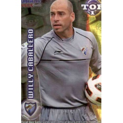 Willy Caballero Top Verde Málaga 546 Las Fichas de la Liga 2012 Official Quiz Game Collection