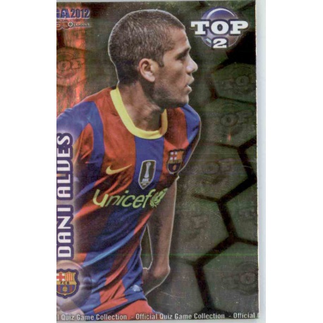 Dani Alves Top Verde Barcelona 550 Las Fichas de la Liga 2012 Official Quiz Game Collection