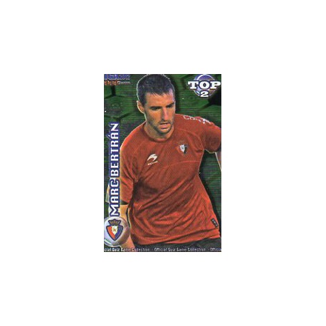 Marc Bertrán Top Verde Osasuna 556 Las Fichas de la Liga 2012 Official Quiz Game Collection