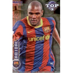 Abidal Top Verde Barcelona 577 Las Fichas de la Liga 2012 Official Quiz Game Collection