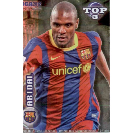 Abidal Top Verde Barcelona 577 Las Fichas de la Liga 2012 Official Quiz Game Collection