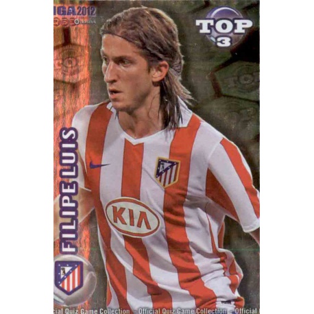 Filipe Luís Top Verde Atlético Madrid 581 Las Fichas de la Liga 2012 Official Quiz Game Collection