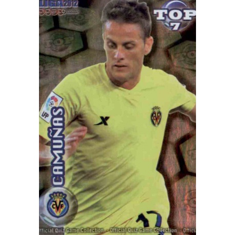 Camuñas Top Verde Villarreal 597 Las Fichas de la Liga 2012 Official Quiz Game Collection