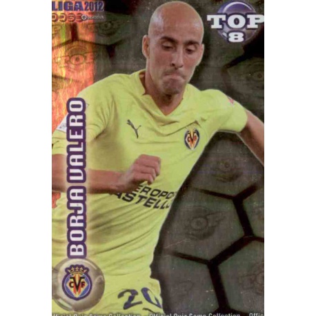 Borja Valero Top Green Villarreal 607 Las Fichas de la Liga 2012 Official Quiz Game Collection