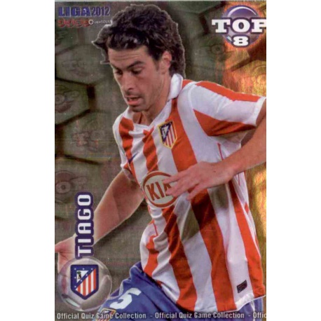 Tiago Top Verde Atlético Madrid 609 Las Fichas de la Liga 2012 Official Quiz Game Collection