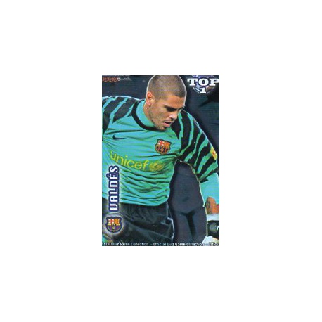Víctor Valdés Top Azul Barcelona 541 Las Fichas de la Liga 2012 Official Quiz Game Collection
