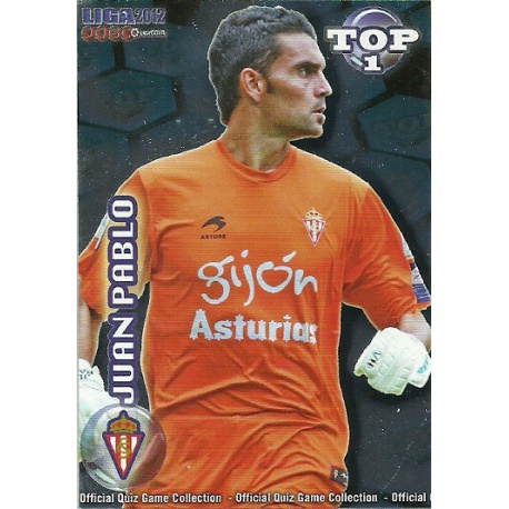 Juan Pablo Top Azul Sporting Gijón 545 Las Fichas de la Liga 2012 Official Quiz Game Collection