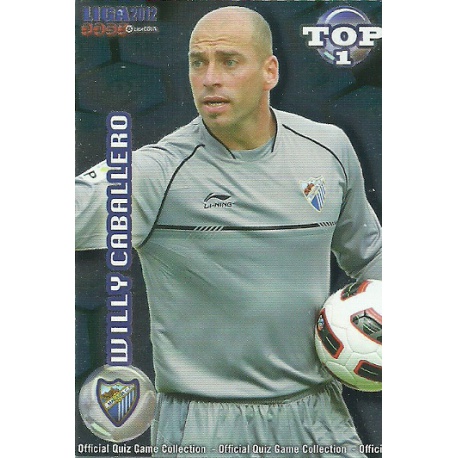 Willy Caballero Top Azul Málaga 546 Las Fichas de la Liga 2012 Official Quiz Game Collection