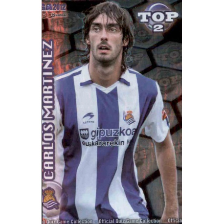 Carlos Martínez Top Azul Real Sociedad 553 Las Fichas de la Liga 2012 Official Quiz Game Collection