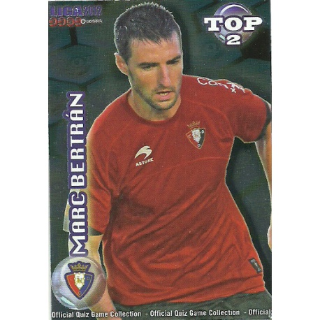 Marc Bertrán Top Azul Osasuna 556 Las Fichas de la Liga 2012 Official Quiz Game Collection
