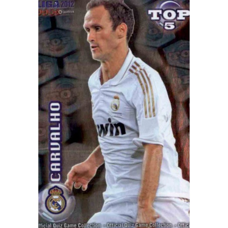Ricardo Carvalho Top Azul Real Madrid 569 Las Fichas de la Liga 2012 Official Quiz Game Collection