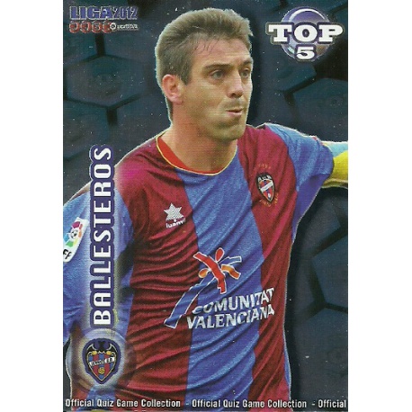 Ballesteros Top Azul Levante 572 Las Fichas de la Liga 2012 Official Quiz Game Collection