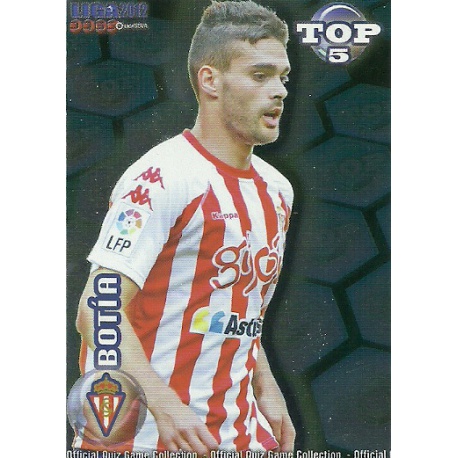 Botía Top Azul Sporting Gijón 576 Las Fichas de la Liga 2012 Official Quiz Game Collection