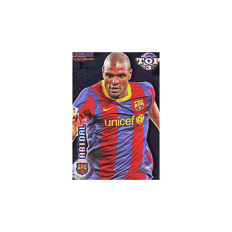 Abidal Top Azul Barcelona 577 Las Fichas de la Liga 2012 Official Quiz Game Collection