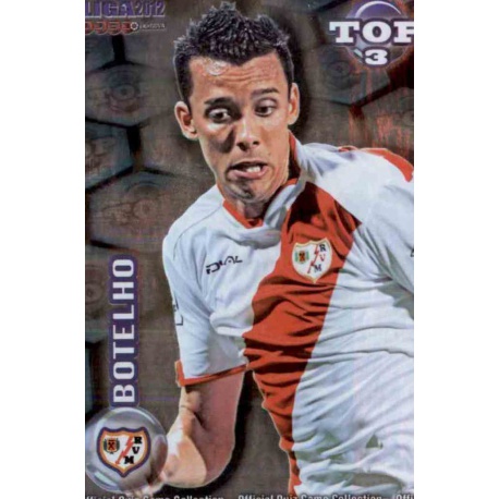 Botelho Top Azul Rayo Vallecano 584 Las Fichas de la Liga 2012 Official Quiz Game Collection