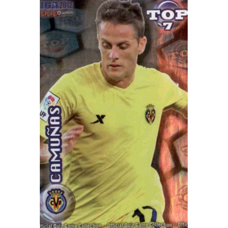 Camuñas Top Azul Villarreal 597 Las Fichas de la Liga 2012 Official Quiz Game Collection