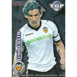 Tino Costa Top Azul Valencia 606 Las Fichas de la Liga 2012 Official Quiz Game Collection