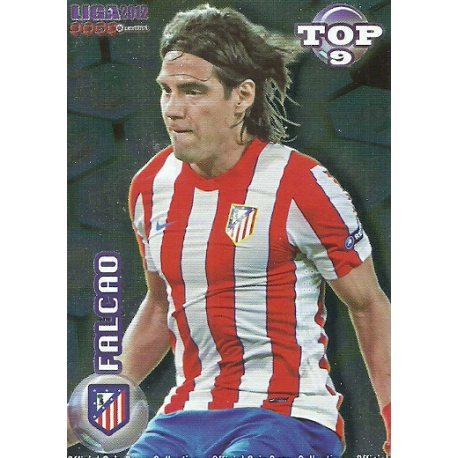Falcao Top Azul Atlético Madrid 626 Las Fichas de la Liga 2012 Official Quiz Game Collection