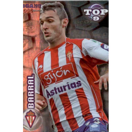 Barral Top Azul Sporting Gijón 627 Las Fichas de la Liga 2012 Official Quiz Game Collection