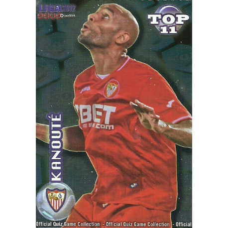 Kanouté Top Azul Sevilla 635 Las Fichas de la Liga 2012 Official Quiz Game Collection
