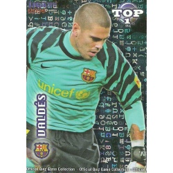 Víctor Valdés Top Azul Letras Barcelona 541 Las Fichas de la Liga 2012 Official Quiz Game Collection