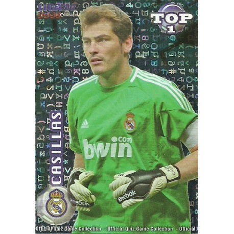 Casillas Top Blue Letters Real Madrid 542 Las Fichas de la Liga 2012 Official Quiz Game Collection