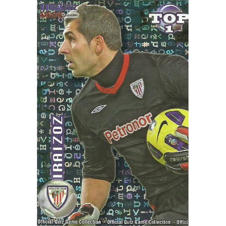 Gorka Iraizóz Top Azul Letras Athletic Club 543 Las Fichas de la Liga 2012 Official Quiz Game Collection