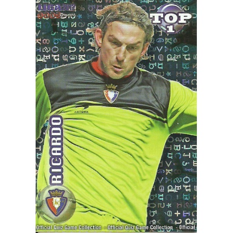 Ricardo Top Azul Letras Osasuna 544 Las Fichas de la Liga 2012 Official Quiz Game Collection