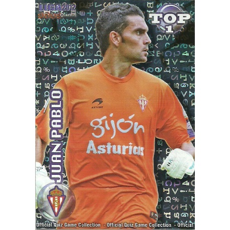 Juan Pablo Top Azul Letras Sporting Gijón 545 Las Fichas de la Liga 2012 Official Quiz Game Collection