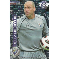 Willy Caballero Top Blue Letters Málaga 546 Las Fichas de la Liga 2012 Official Quiz Game Collection